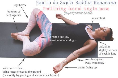 Bound Angle Pose (Supta Baddha Konasana)